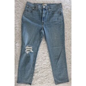 Madewell The Perfect Vintage Jean Womens Size 31 Light‎ Wash Distressed